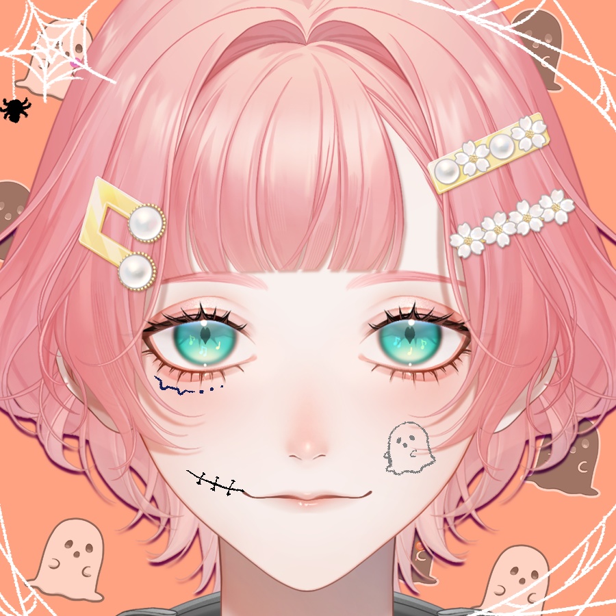 【 無料あり 】Vtuber・配信者向け 「ハロウィンフェイスペイント」