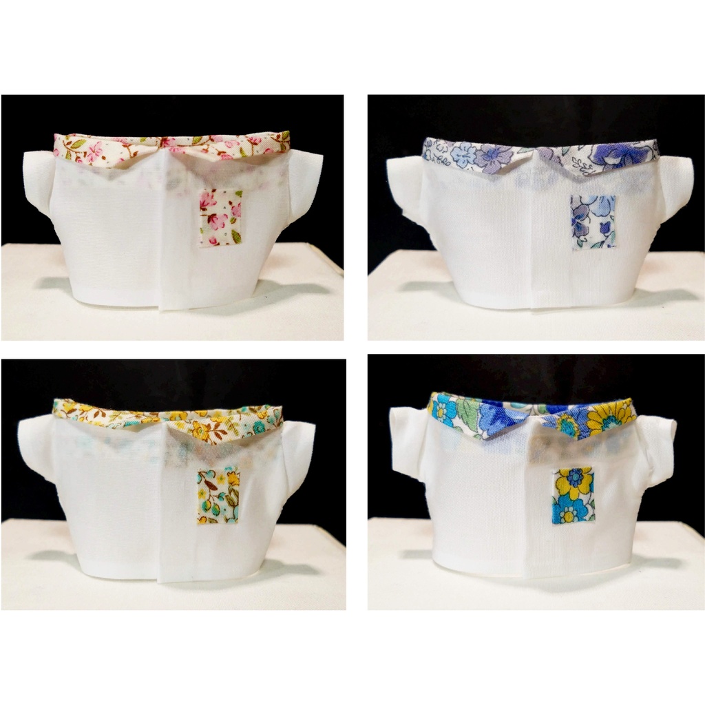 えりつきシャツ【フラワー】