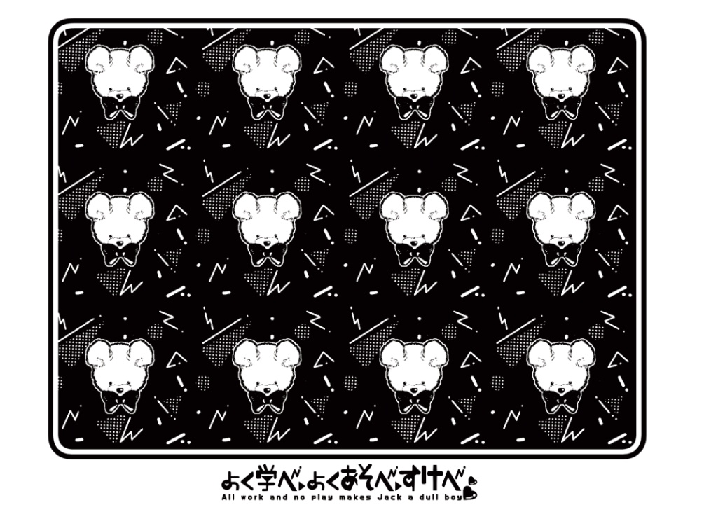 すけべあモノクロパーカー