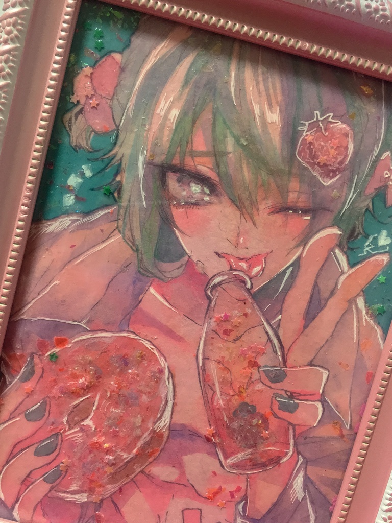 原画「舌が痺れるほど甘いのを頂戴」