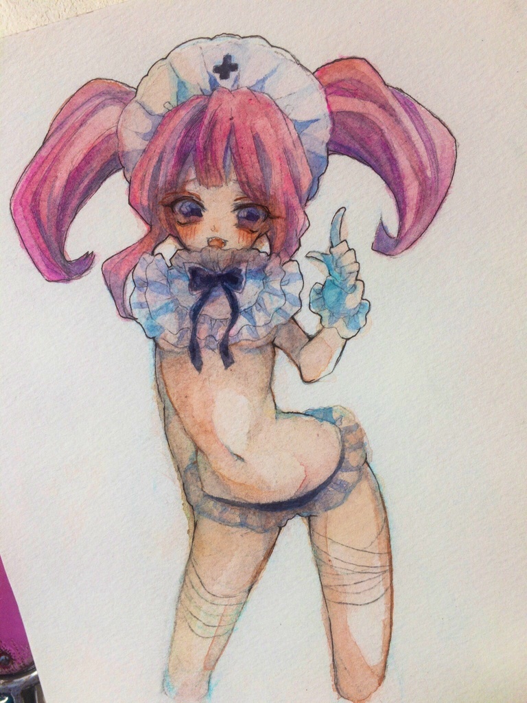 ドローイング「メイドナースちゃん」