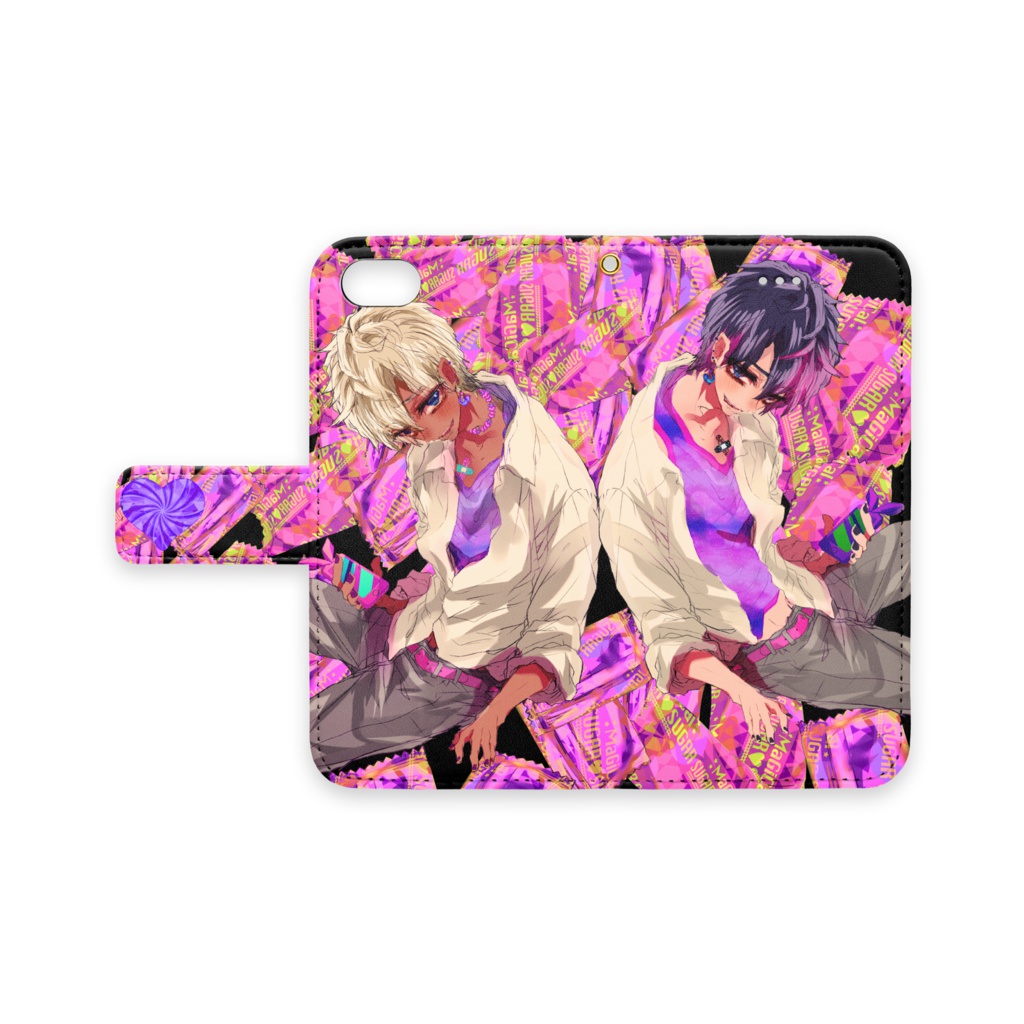 いっしょにあそぼ？手帳型iPhoneケース各種