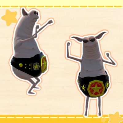 星のチャンピオンベルト(kidsWormiesock専用)【VRChat専用】