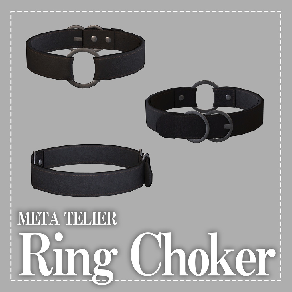 【VRC可】リングチョーカー/Ring Choker【META TELIER】
