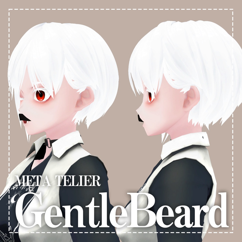 【VRC可】紳士のちょび髭/Gentle's beard【META TELIER】