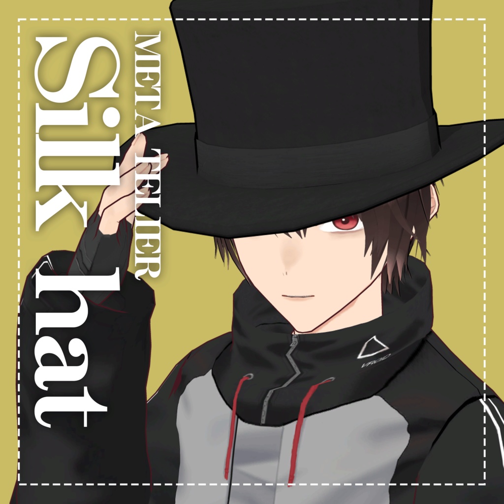 【VRC/VRM】ゴーグル&シルクハットセット/Goggle & Silk hat【META TELIER】