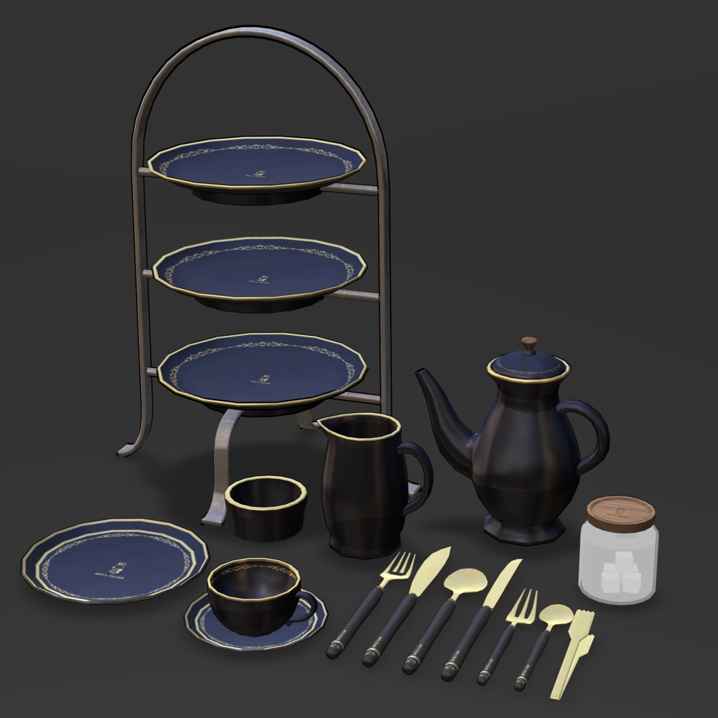 【VRC】祓魔師の食器/Exorcist Tableware【META TELIER】