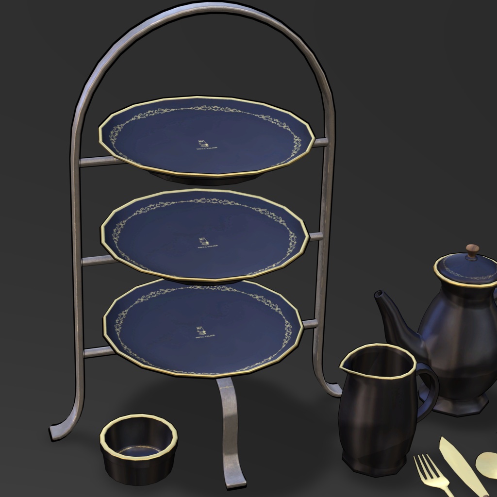 【VRC】祓魔師の食器/Exorcist Tableware【META TELIER】