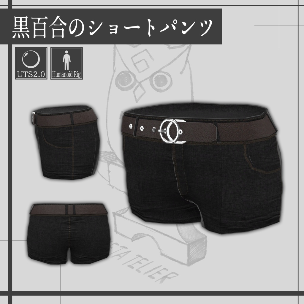 【VRChat】黒百合の旅装/Black Lily traveling outfit 【META TELIER】