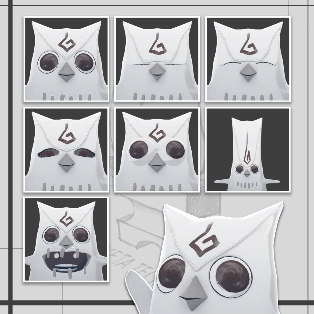 【VRCアバター】フクロウモドキ / False Owl【META TELIER】