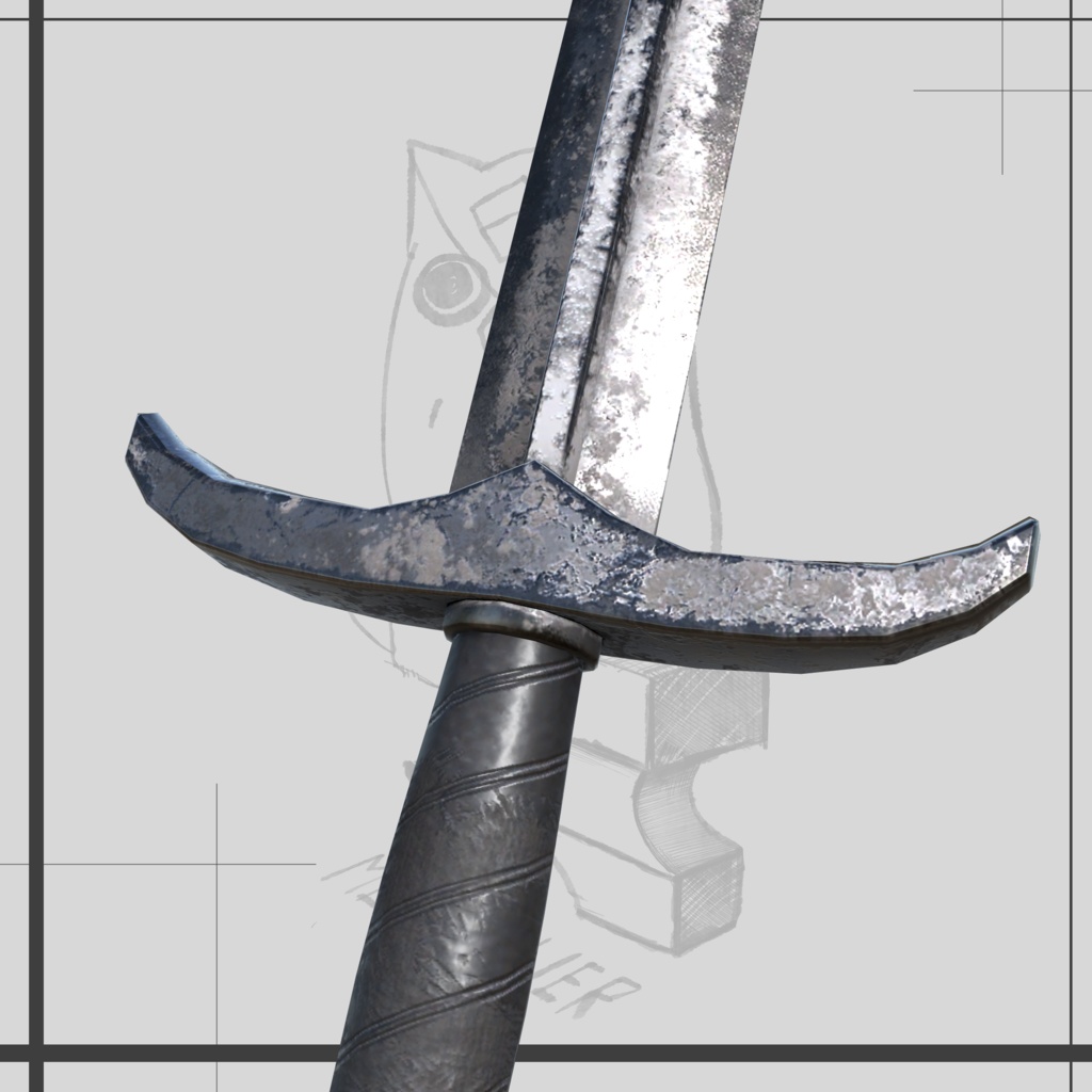 【VRChat】旅人剣士の剣と盾 / Traveler Swordsman's Sword and Shield【META TELIER】