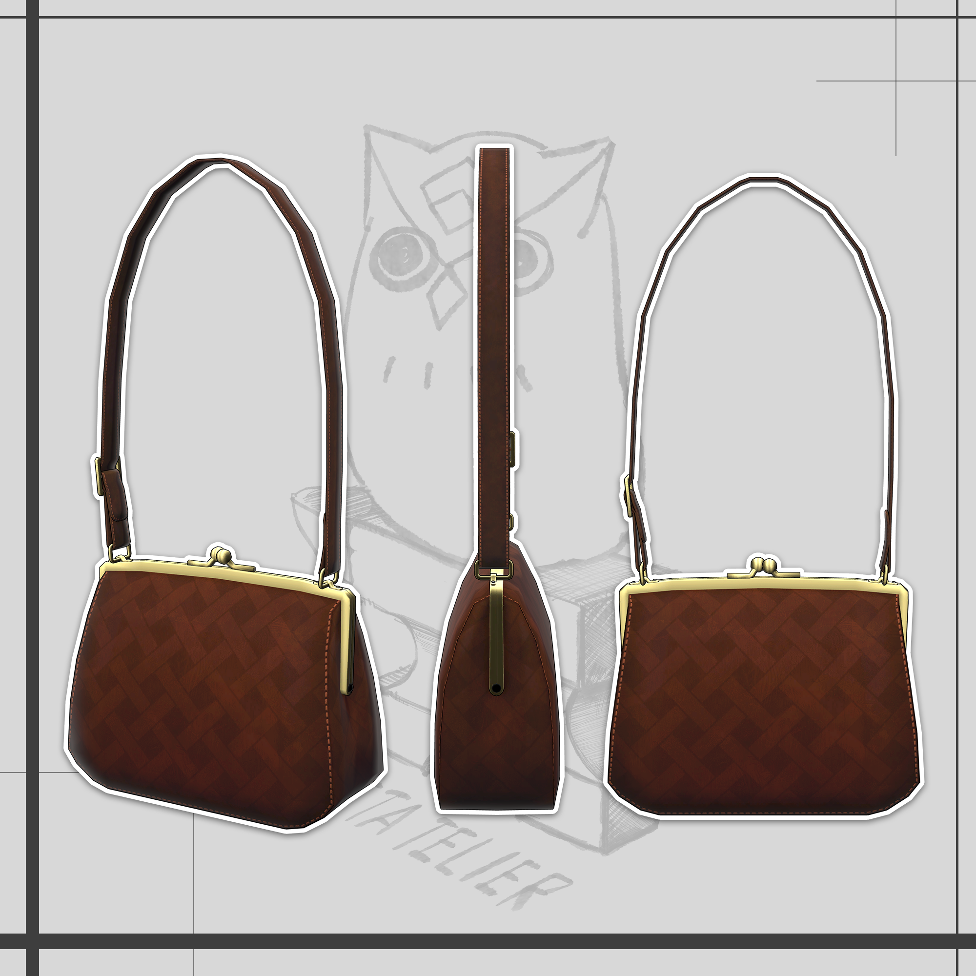 【VRChat】郵便配達員のカバン/Postman's uniform Bag【META TELIER】 - META TELIER - BOOTH