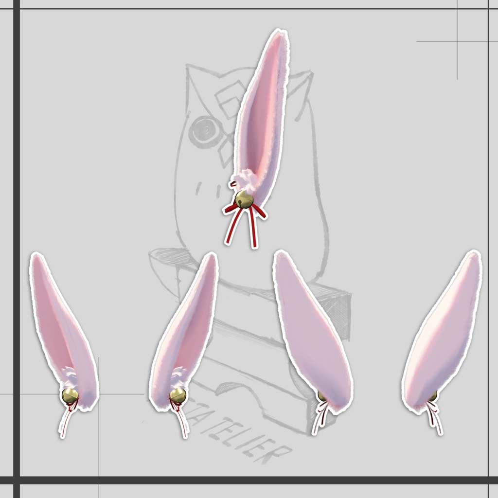 兎人族の巫女服(白セット)/Rabbit people's priestess uniform (White Set)【META TELIER】