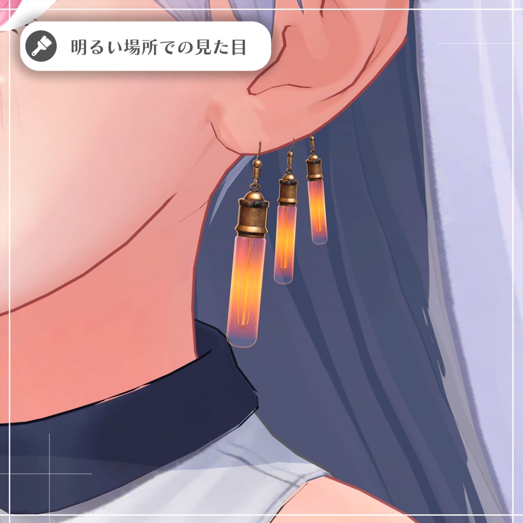 エジソン電球ピアス / Edison light bulb earrings 【META TELIER】