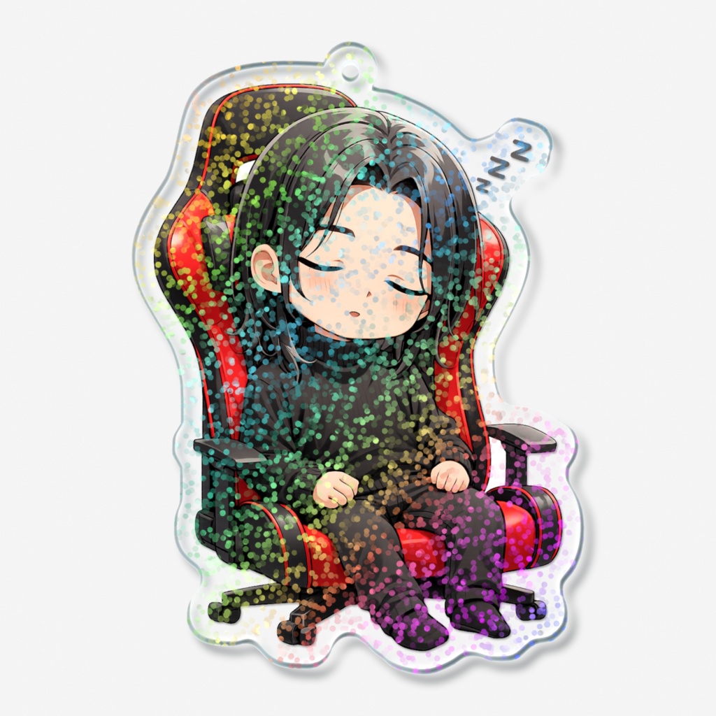 すやすけ(ちび) 星ラメ アクリルキーホルダー