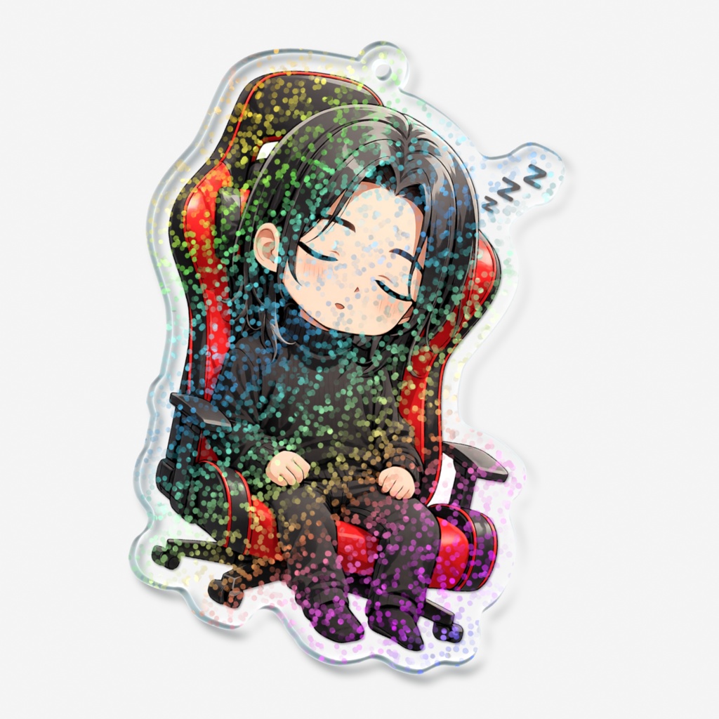 すやすけ(ちび) 星ラメ アクリルキーホルダー