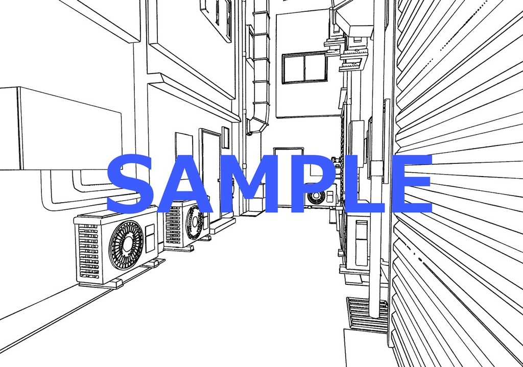 【3D】路地裏03/行き止まり