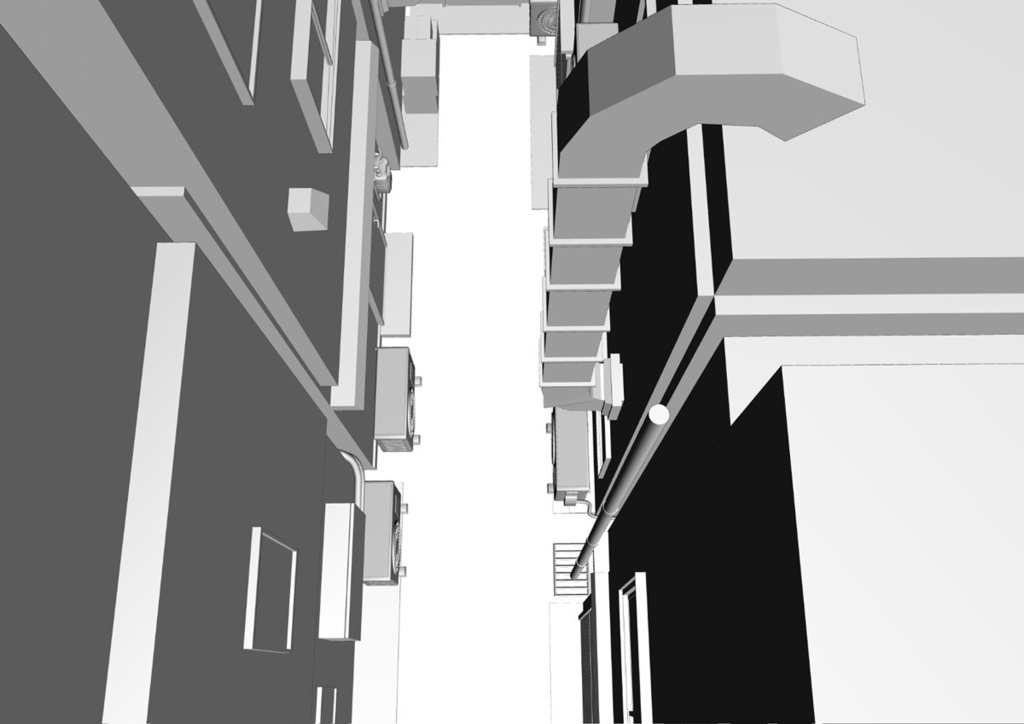 【3D】路地裏03/行き止まり