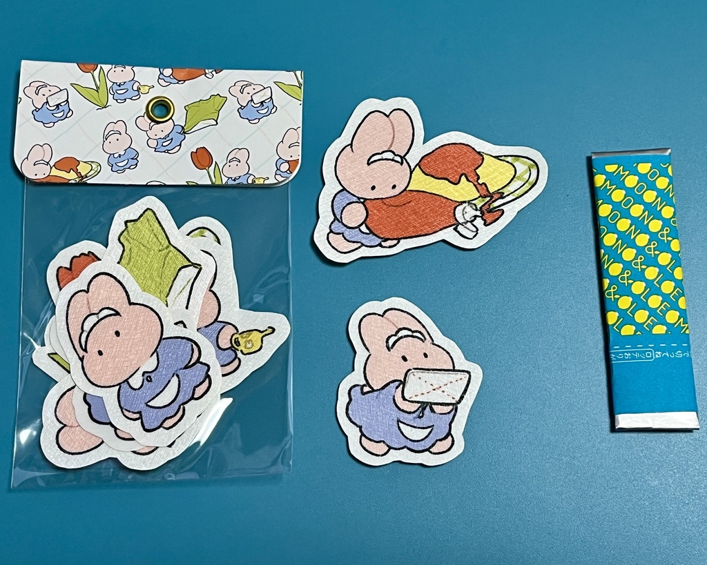 がんばるメイドシ~ル5枚セット(うさぎ・くま)