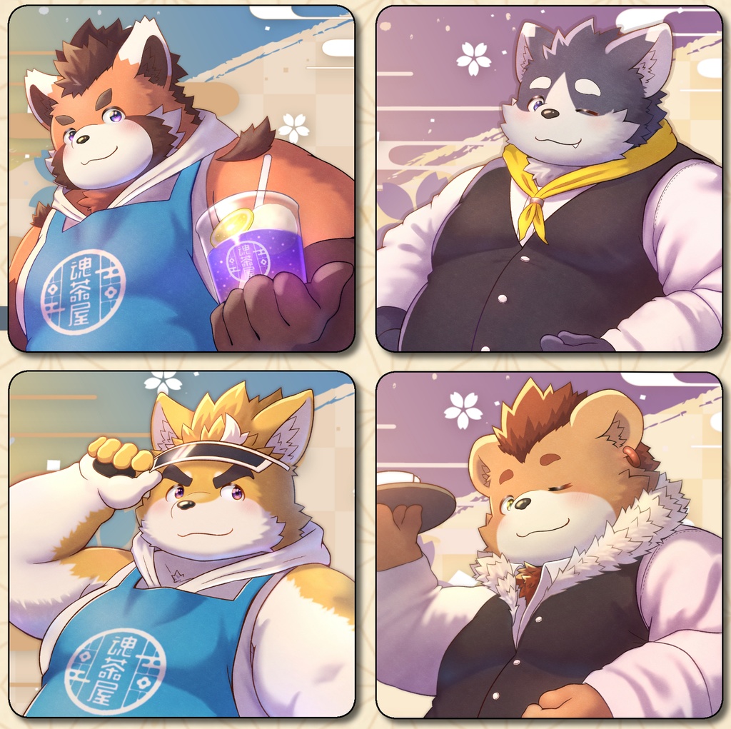 コースター（4種セット）