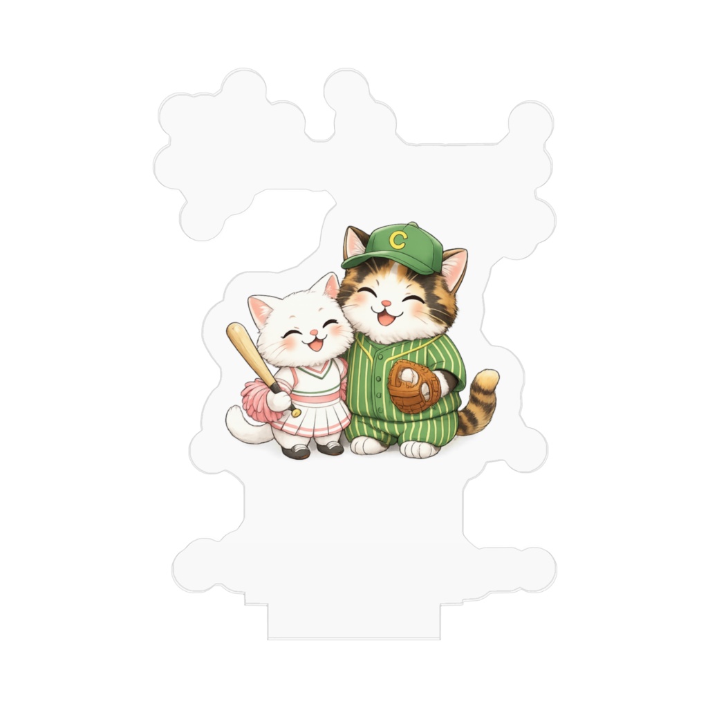 野球を楽しむ猫ちゃんアクリルフィギュア Baseball Cat Acrylic Stand are now on sale!