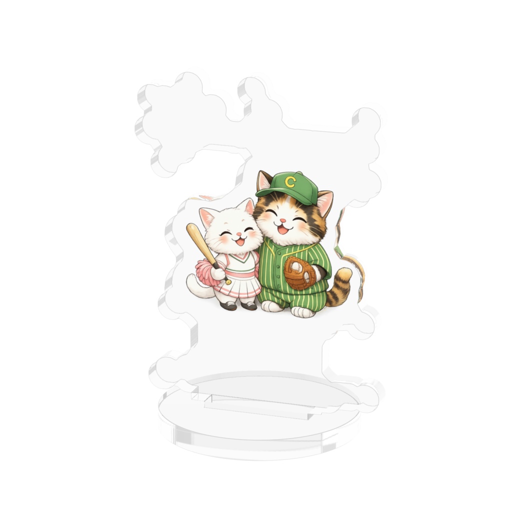 野球を楽しむ猫ちゃんアクリルフィギュア Baseball Cat Acrylic Stand are now on sale!