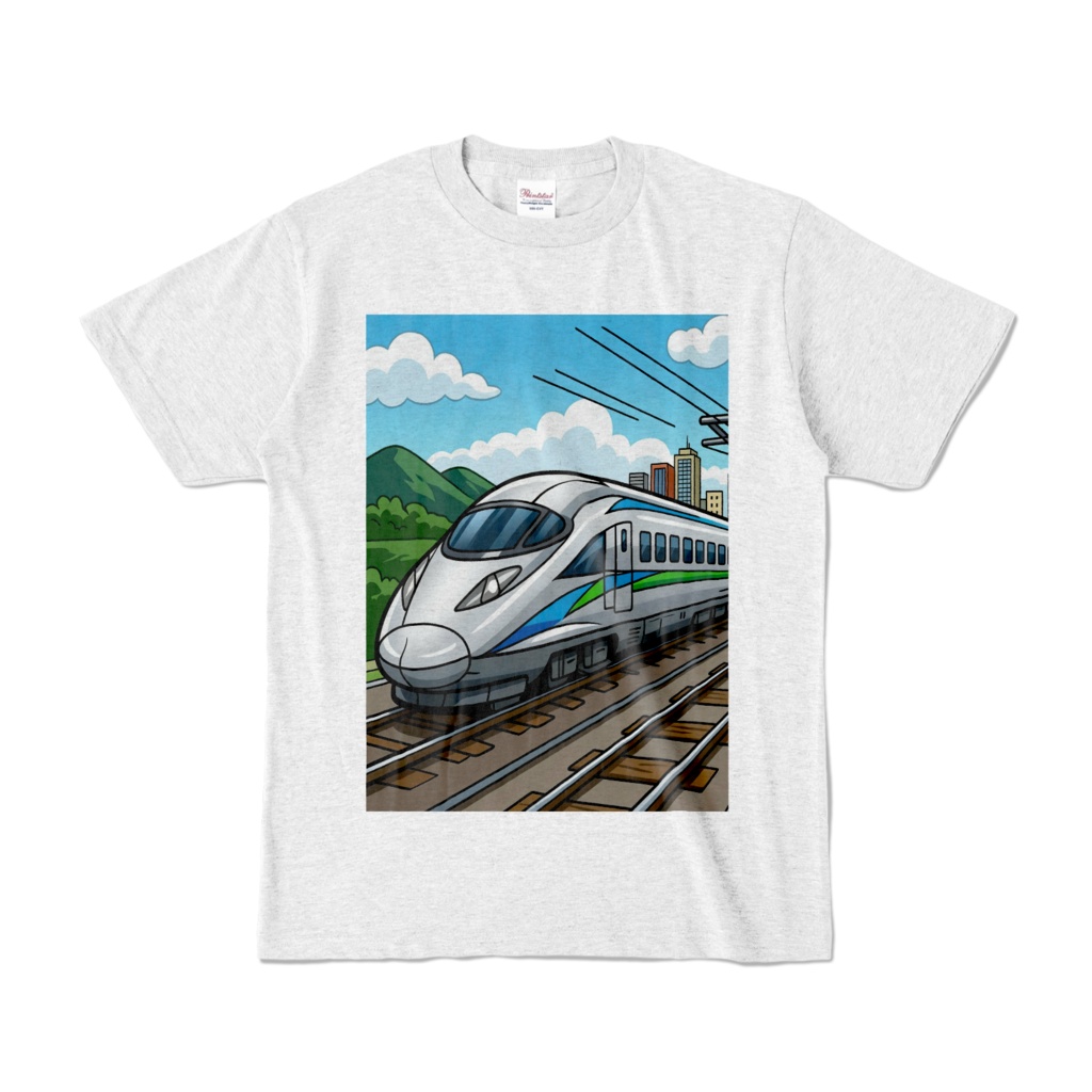 アーバン・エクスプレス:未来へ加速する新幹線グラフィックTシャツ