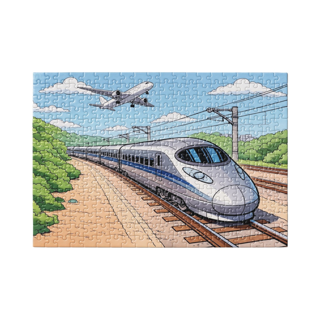 クロス・ザ・スピード:新幹線と飛行機が交わる奇跡のPuzzle(300ピース)