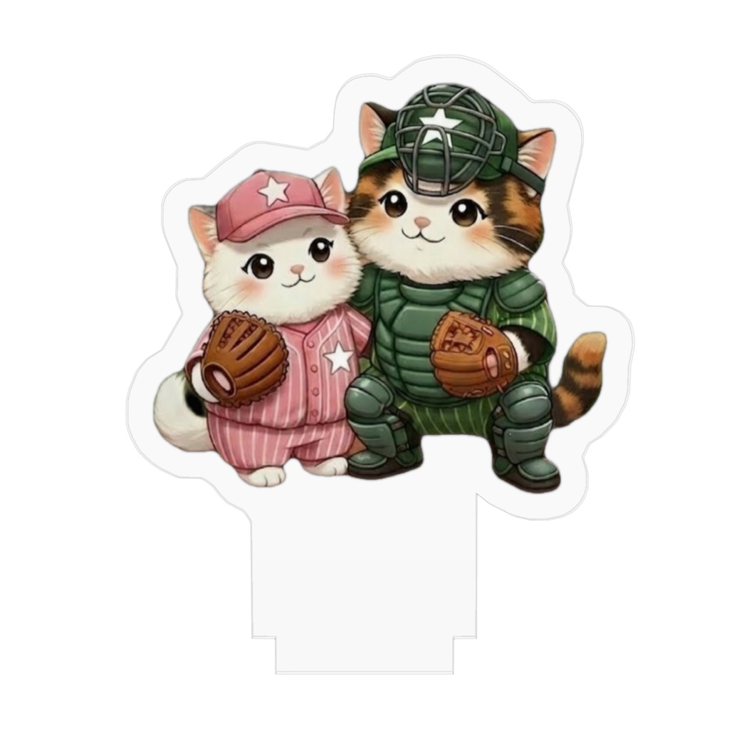 野球猫バッテリー・Acrylic Figure:最強のコンビネーションをその手に