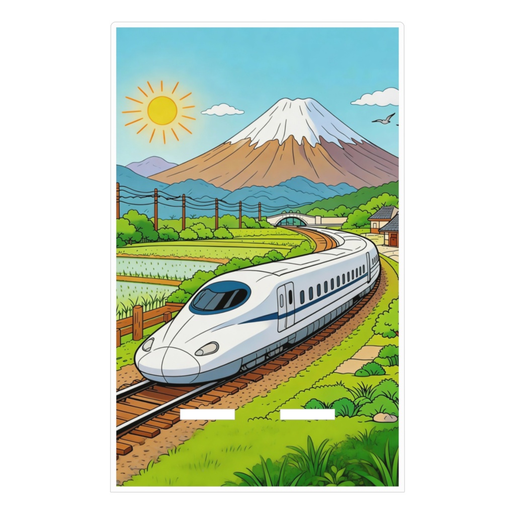 夢の超特急:新幹線Acrylic Phone Stand(ブルースカイ・エクスプレス)