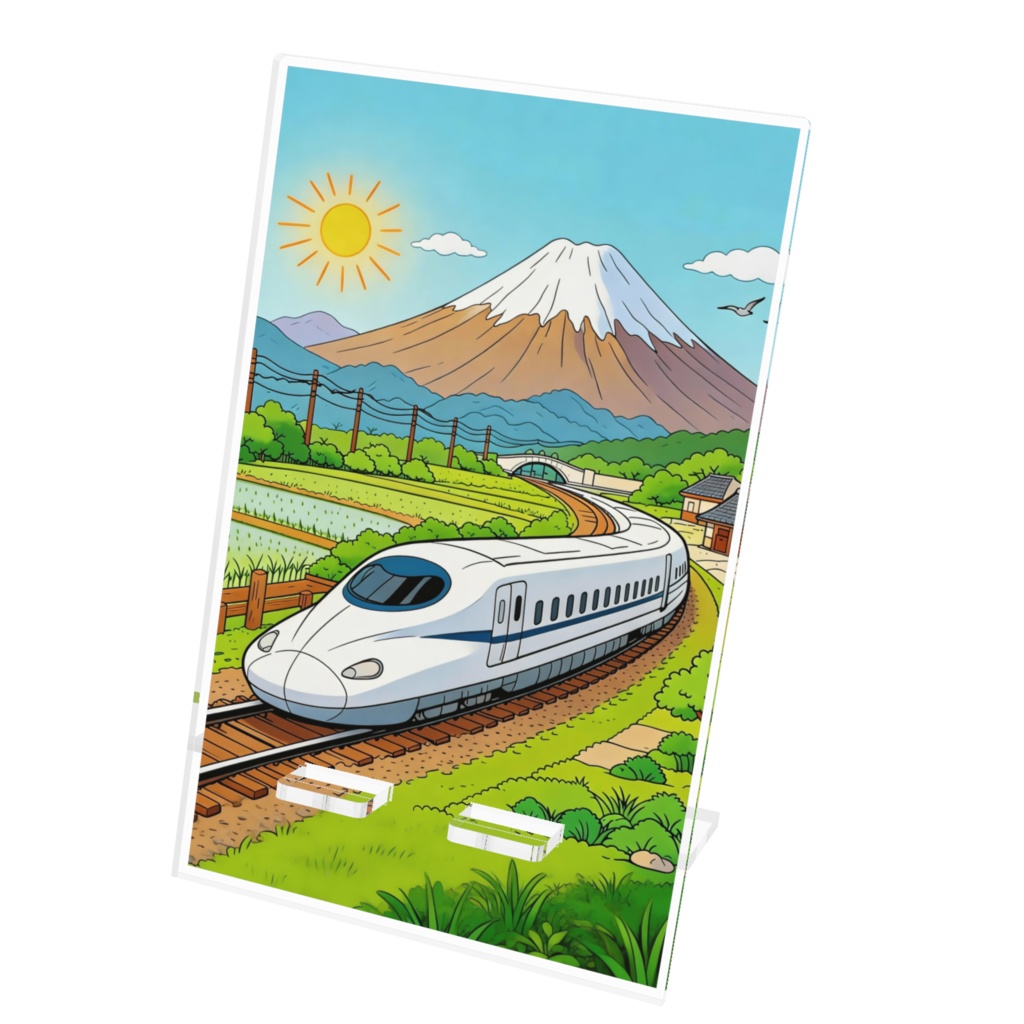 夢の超特急:新幹線Acrylic Phone Stand(ブルースカイ・エクスプレス)