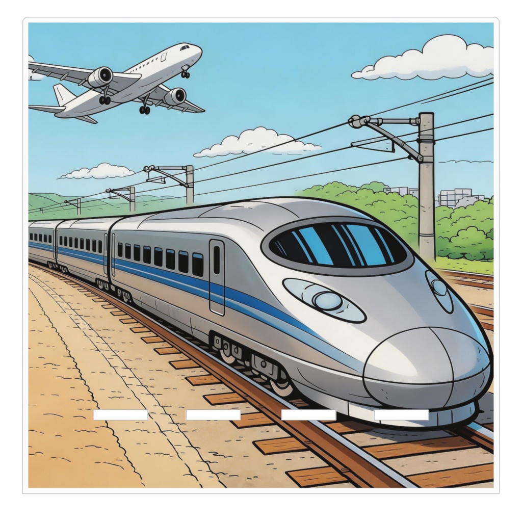 都市を抜ける超特急：新幹線Acrylic phone Stand