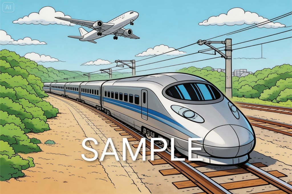 都市を抜ける超特急:新幹線Acrylic phone Stand