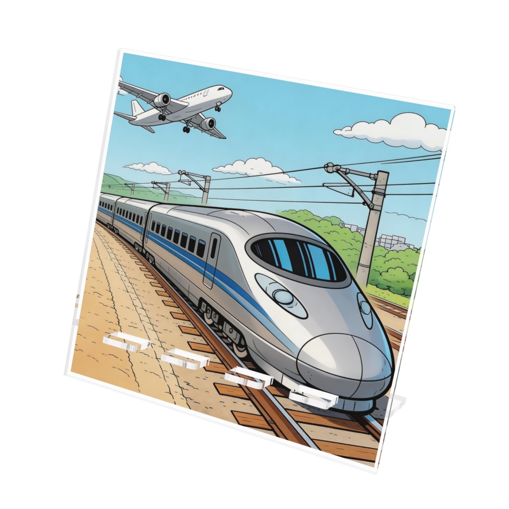 都市を抜ける超特急:新幹線Acrylic phone Stand