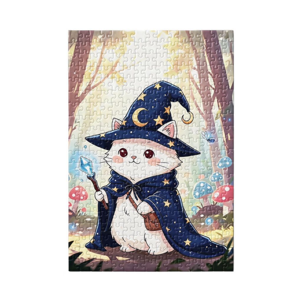 白ネコ魔法使い Jigsaw Puzzle