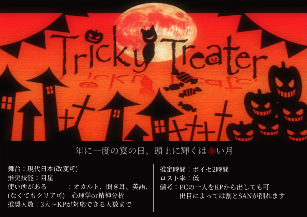 CoCシナリオ『Tricky Treater』
