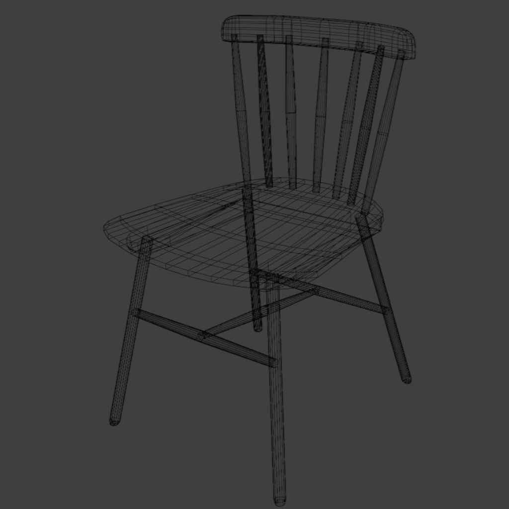 シンプルなアンティーク調家具 椅子、テーブル、本棚