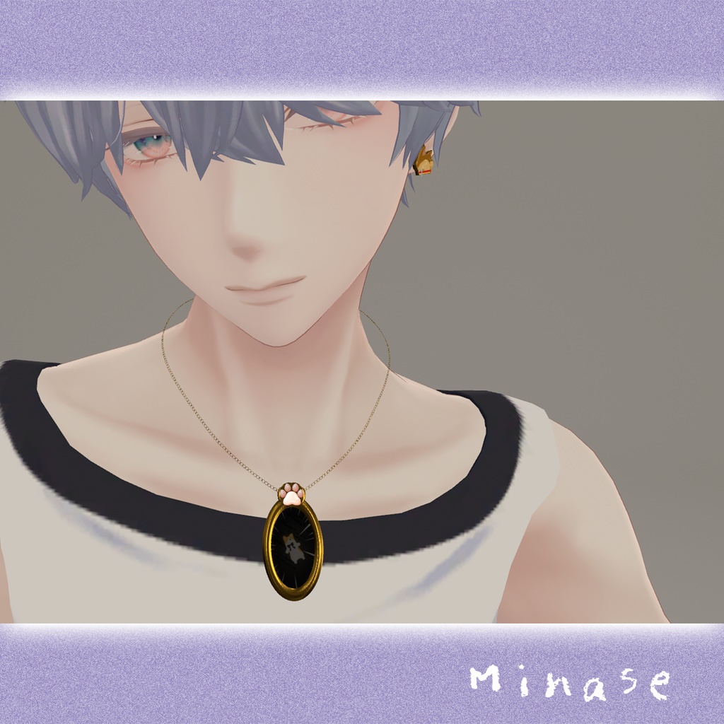 【好きな写真に変えられる】肉球付きメモリアルペンダント