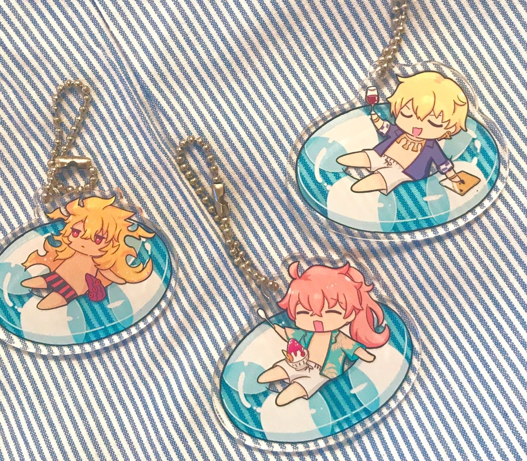 【ギルガメッシュのみ再販】うきわさーばんとアクリルキーホルダー