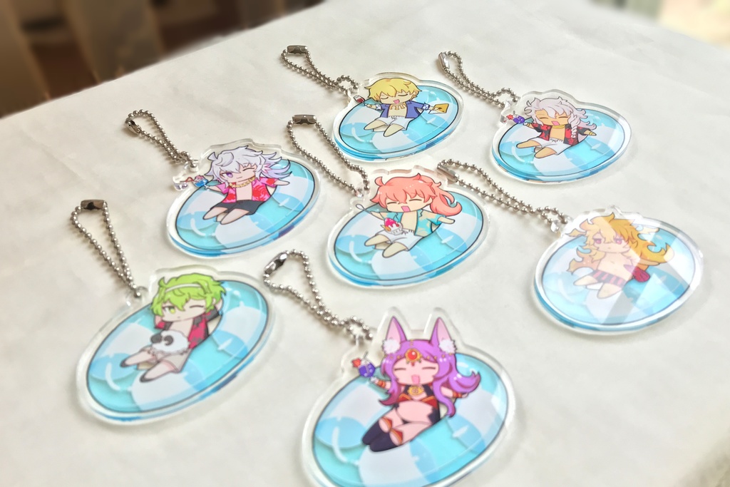 【ギルガメッシュのみ再販】うきわさーばんとアクリルキーホルダー