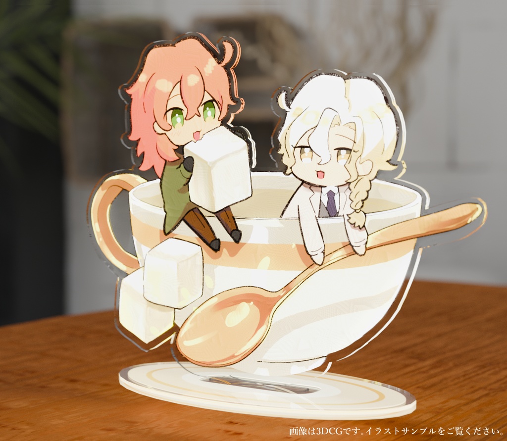 【予約】マリ&ロマ ティーカップアクリルスタンド