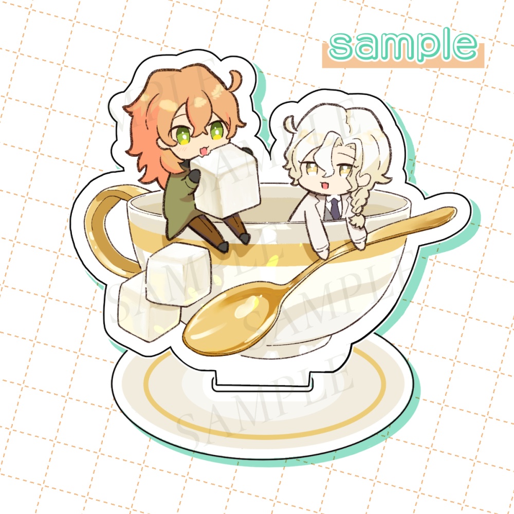 【予約】マリ&ロマ ティーカップアクリルスタンド