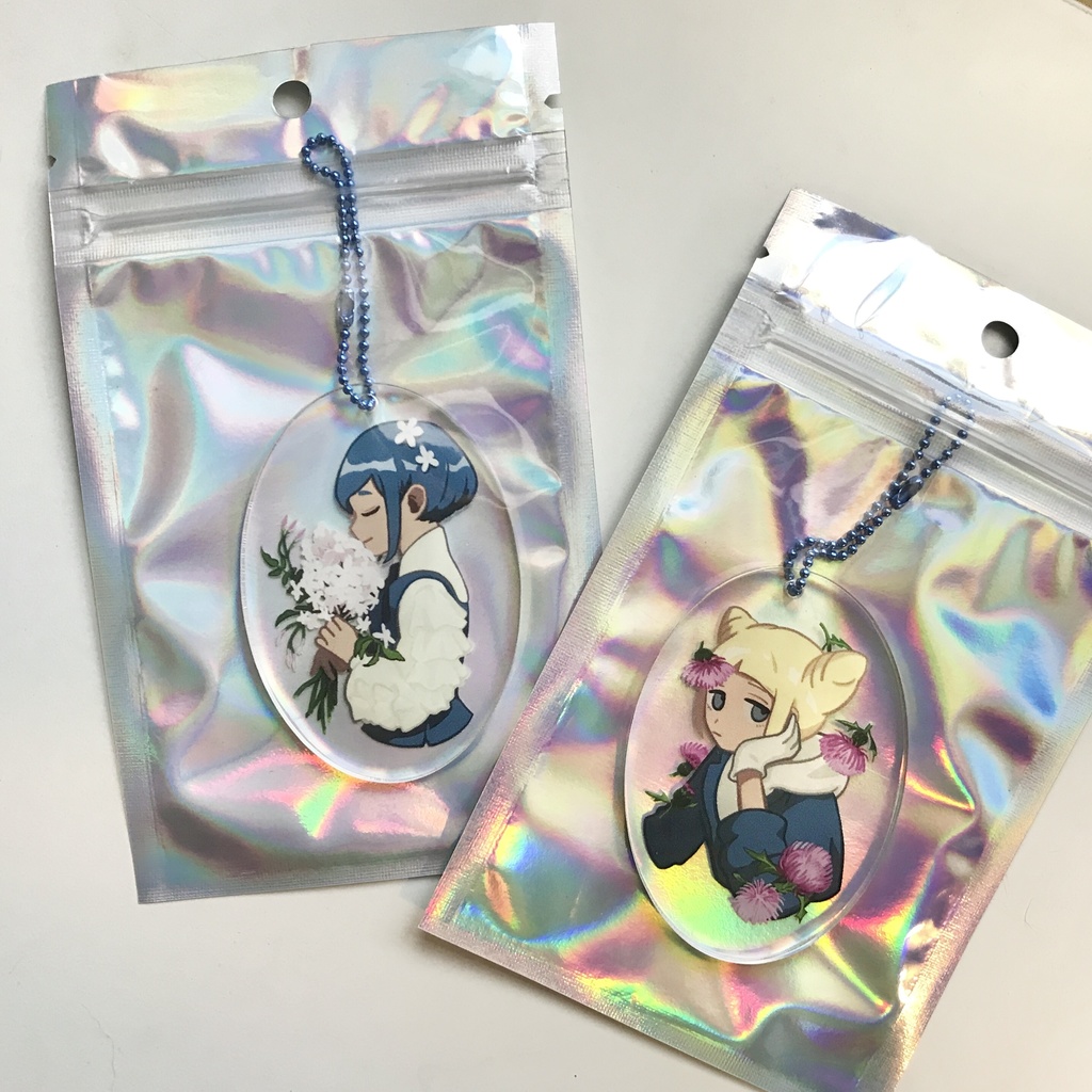 【販売開始前】あジャお花アクリルキーホルダー▼TKC同人
