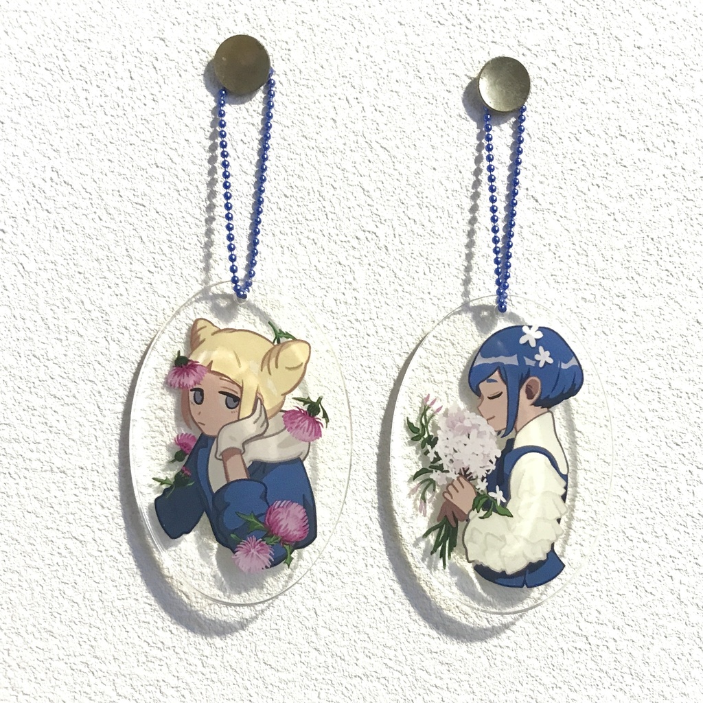 【販売開始前】あジャお花アクリルキーホルダー▼TKC同人
