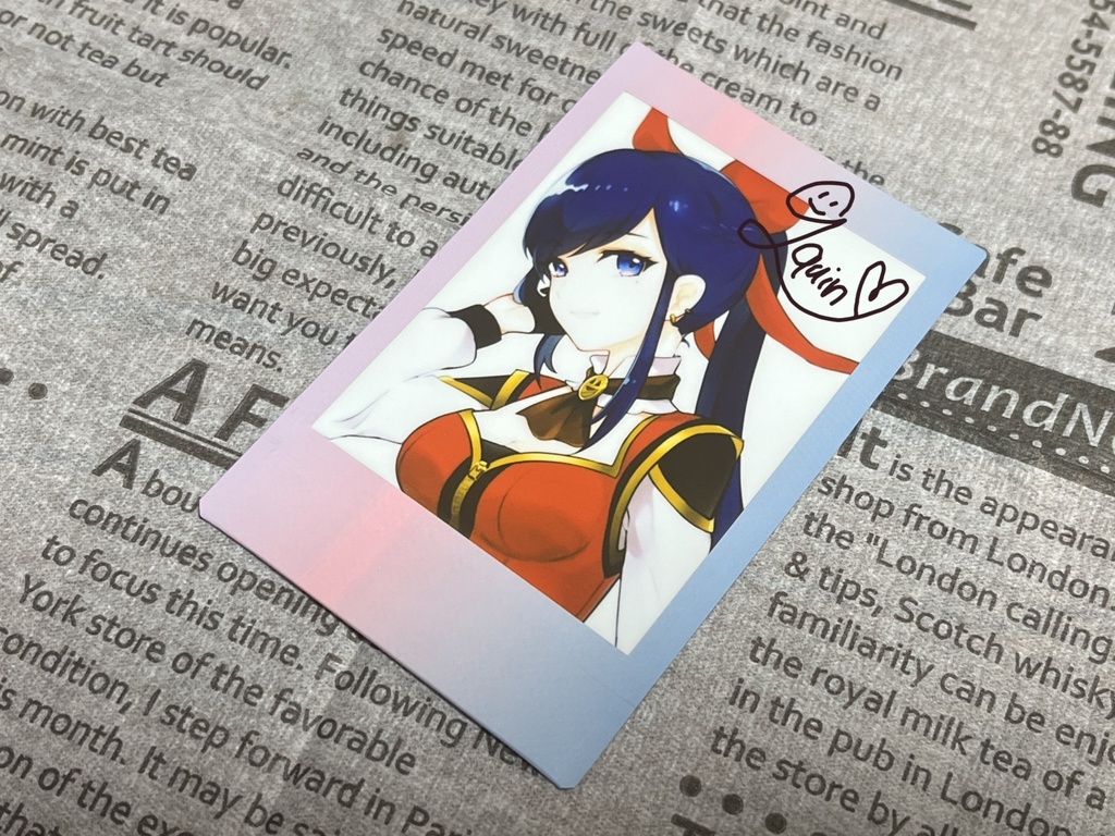 【初グッズ!アクリルキーホルダー(チェキ付)】もぐもぐジゼル / #ジゼルクイン