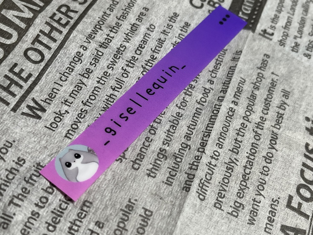 【初グッズ!SNS風ポストカード】おでかけおてて / #ジゼルクイン