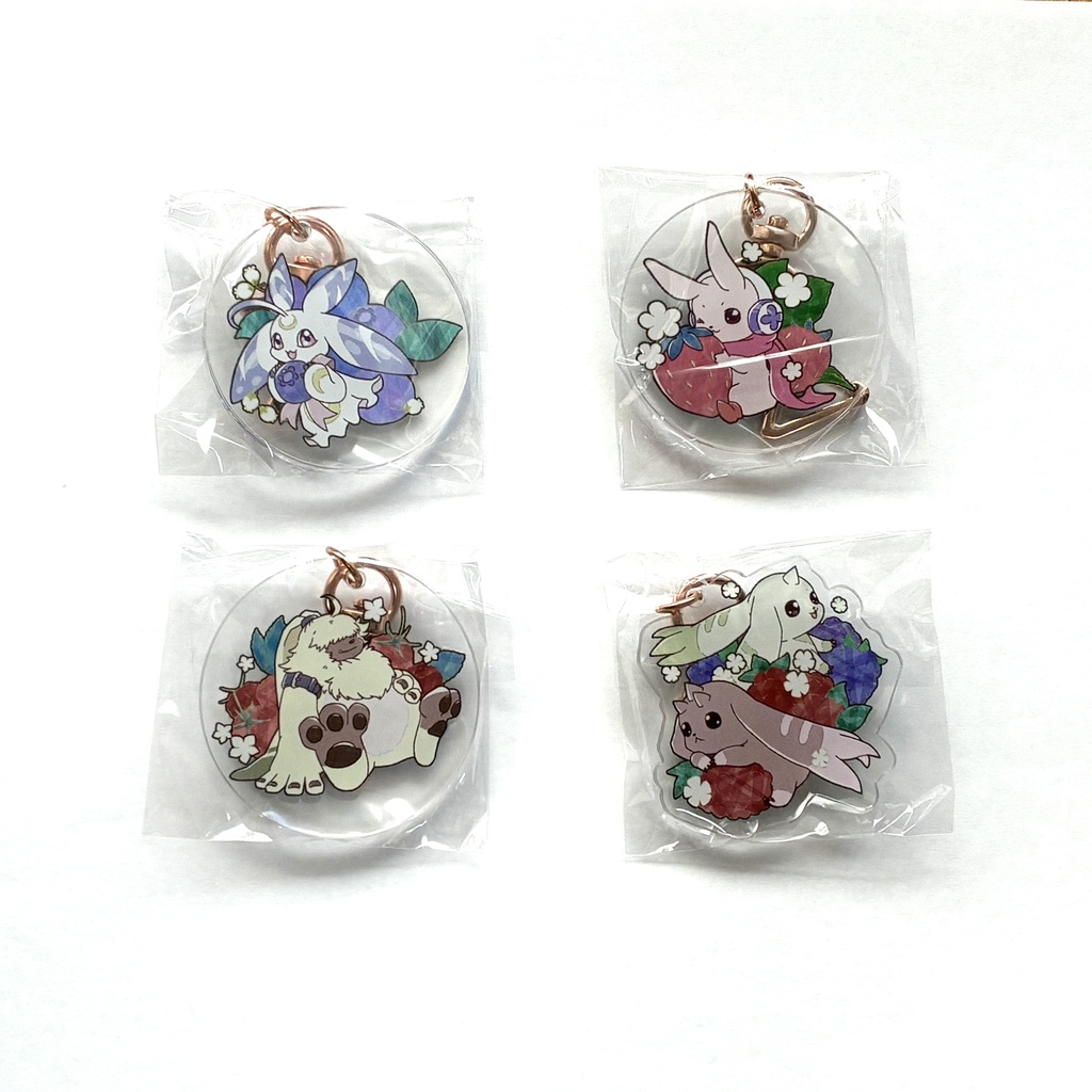 【アクリルキーホルダー】うさぎデジモン 4種