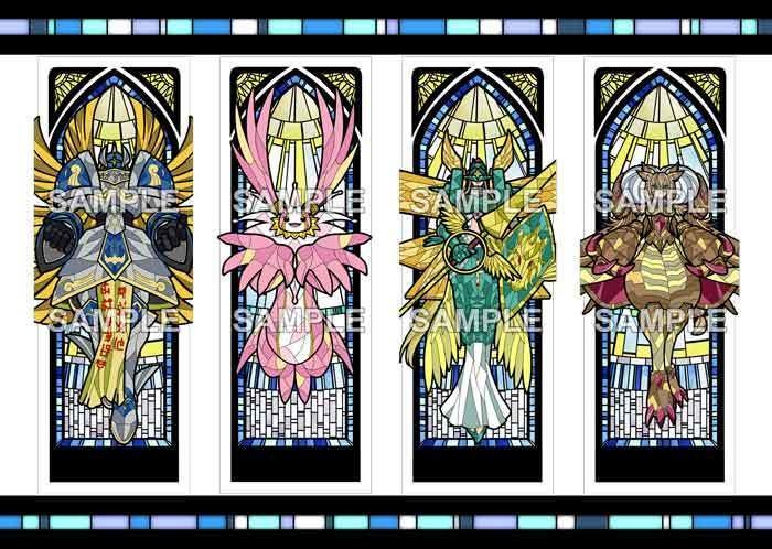 【クリアしおり】ステンドグラス風天使デジモン