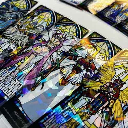 【クリアしおり】ステンドグラス風天使デジモン