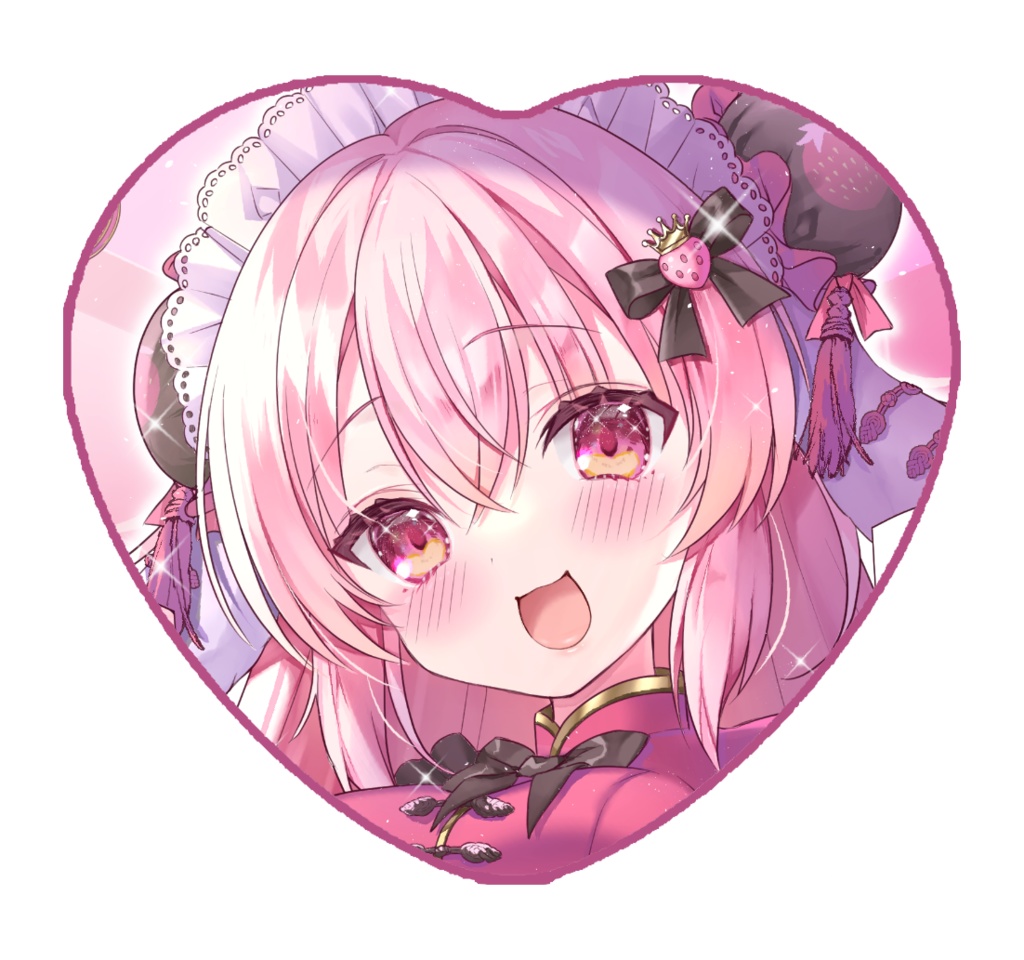 ハート型缶バッジ